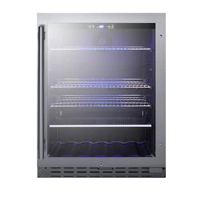 Summit 24 Inch Wide Beverage Cooler with Adjustable Shelves