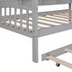 preview thumbnail 73 of 73, Roomfitters Wooden Full Size House Bed with Trundle, Contemporary Design with Built-In Shelf for Modern Bedrooms