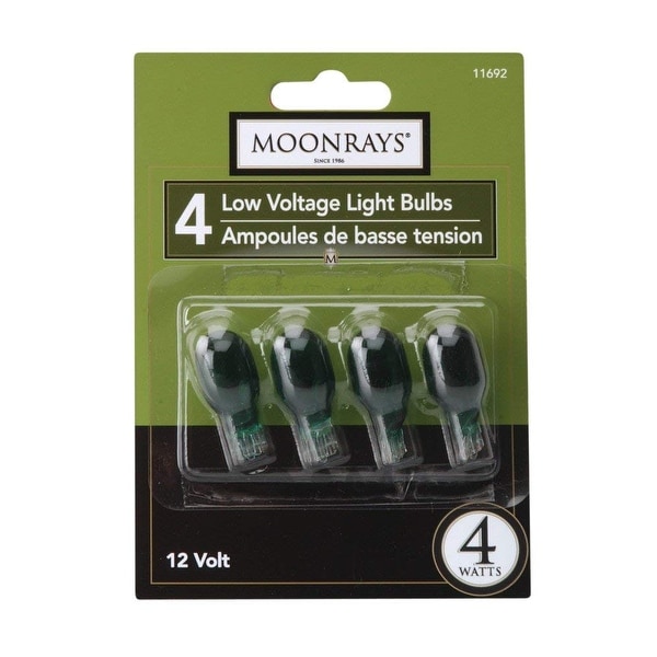 4-Pack Green Moonrays 11692 4-watt Wedge Base Light Bulbs