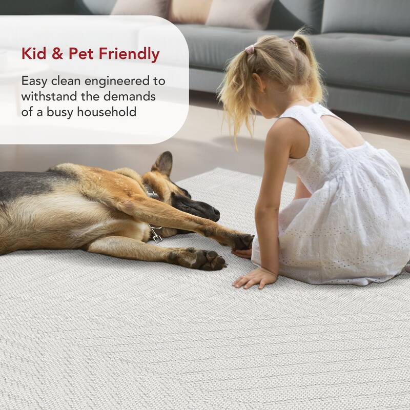 Nuloom Makena Modern Geometric High-Low Area Rug