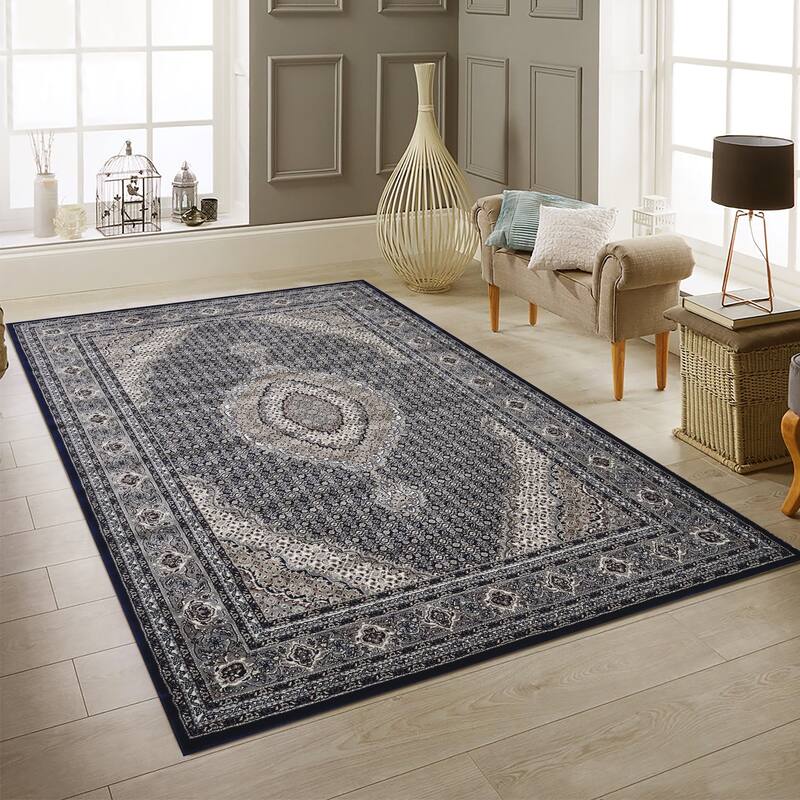 Master Collection Border Transitional Area Rug