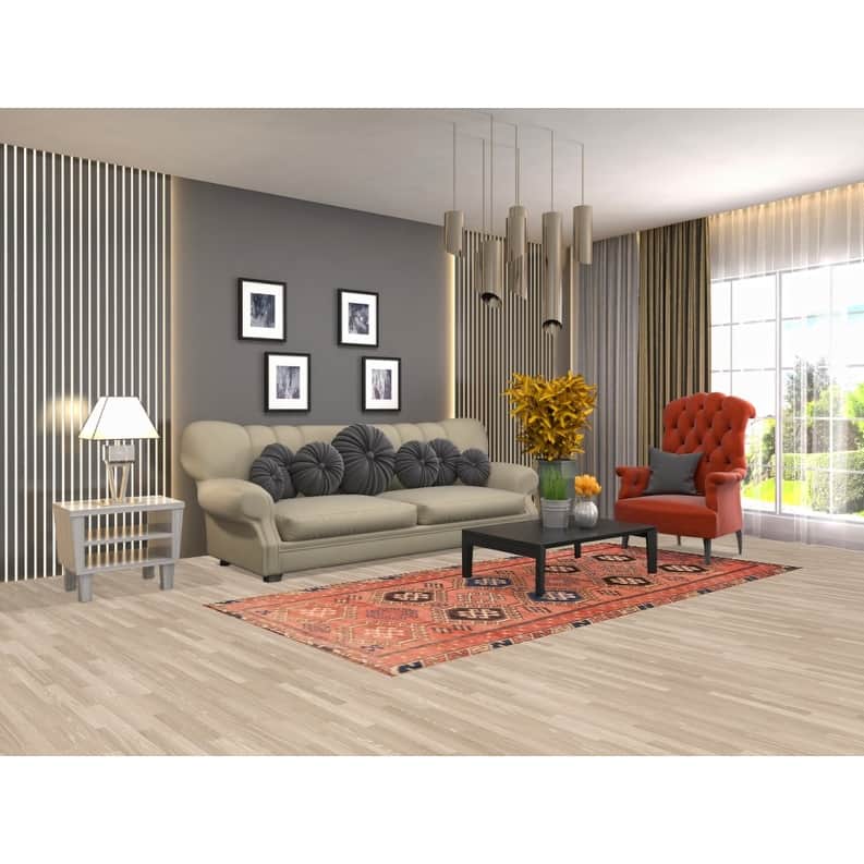 Hand Knotted Oriental 100% Wool Carpet Traditional Geometric Red Qashqai Runner Rug - 8' 9'' X 4' 0''