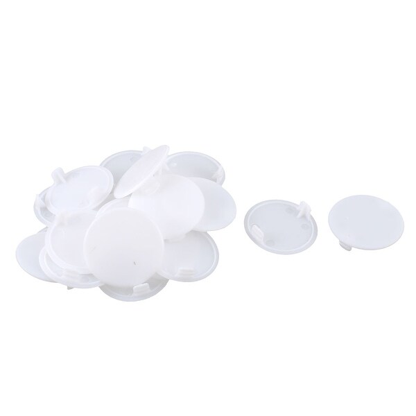 25 X 10MM COVER CAP WHITE HOLE BLANKING BUNG CABINET CUPBOARD FURNITURE KITCHEN 