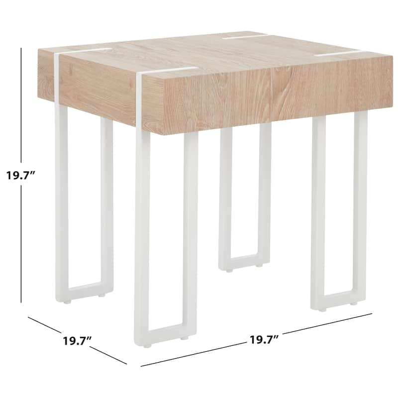 SAFAVIEH Home Collection Aberton End Table - 20" W x 20" D x 20" H