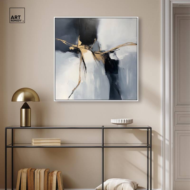 Golden Fissure II Canvas by Art Remedy