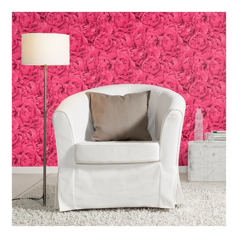 Rasch Rosenfield Pink Floral Wallpaper - 20.5 x 396 x 0.025