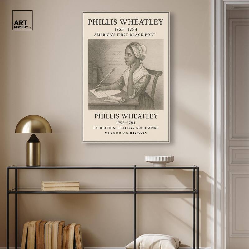 Americas First Black Poet Canvas by Art Remedy
