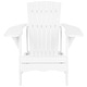 preview thumbnail 4 of 4, SAFAVIEH Outdoor Living Mopani Adirondack White Acacia Wood Chair - 33.5" W x 37.4" D x 32.7" H