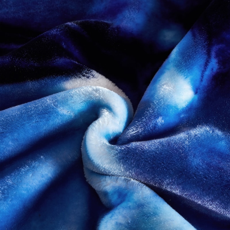 2 Ply A&B Printed Raschel Bed Blanket 85" x 95"-10 Pounds