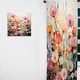 preview thumbnail 8 of 7, Designart "Pink And Orange Charming Spring Meadows" Abstract Botanicals Curtain - Blackout Abstract Curtain - 1 Panel 52 x 108 in. - 1panel