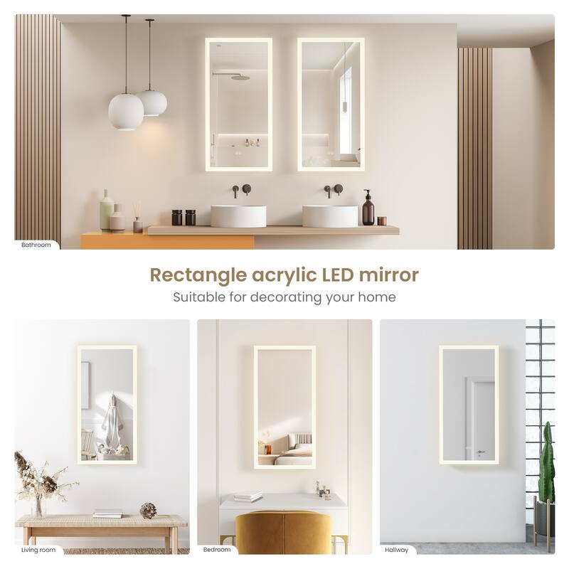 Beijing Rectangular Frameless LED Wall Bath Vanity Mirror