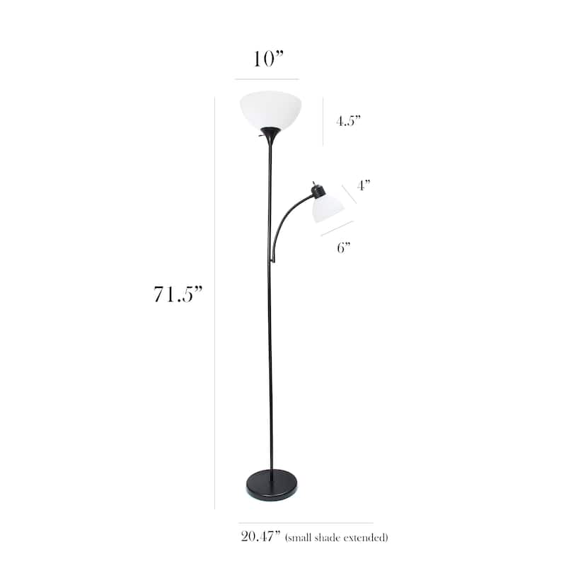 Porch & Den Brumback Floor Lamp with Reading Light