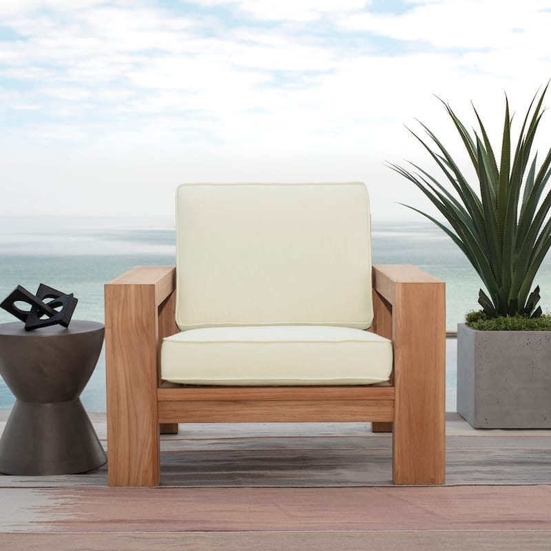 ARDEN Foam Outdoor Double Welted Deep Seat Cushion Set, 24 x 24