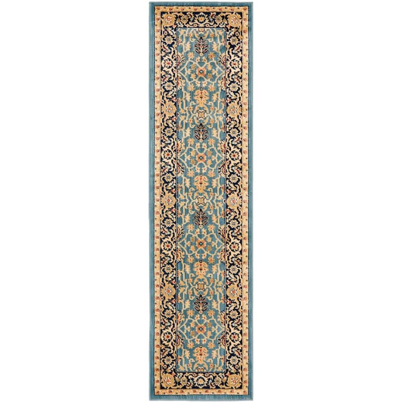 SAFAVIEH Austin Stanuta Traditional Oriental Rug - 2'3" x 8' Runner - Light Blue/Navy