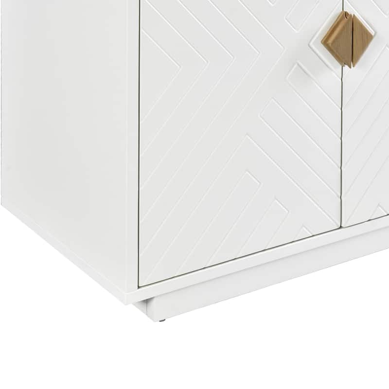 Large Storage Space Sideboard with Adjustable Shelves