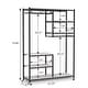 preview thumbnail 14 of 24, Free-Standing Closet Organizer Double Hanging Rod Clothes Garment Racks