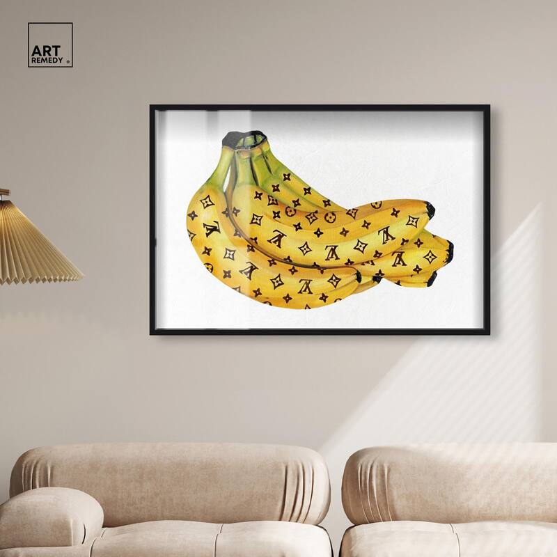 Fashion Bananas III Shadowbox by Art Remedy