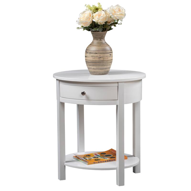 Convenience Concepts Classic Accents Cypress 1 Drawer End Table with Shelf