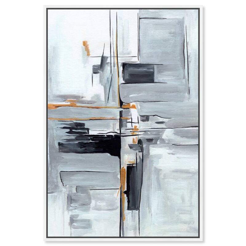 Elegant Grey Shades II Canvas by Art Remedy - 10" x 15" - White