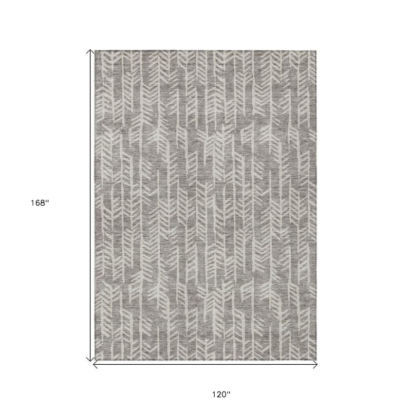 HomeRoots Tribal Transitional Rectangle Outdoor Rug