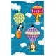 preview thumbnail 14 of 12, SAFAVIEH Carousel Kids Bengul Hot Air Balloon Rug 2' x 3' - Blue/Green