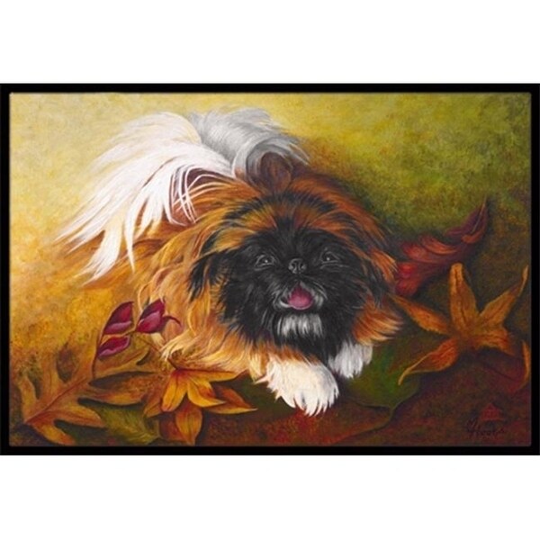 Carolines Treasures MH1046MAT Pekingese Boogie Indoor & Outdoor Mat 18 x 27 in.