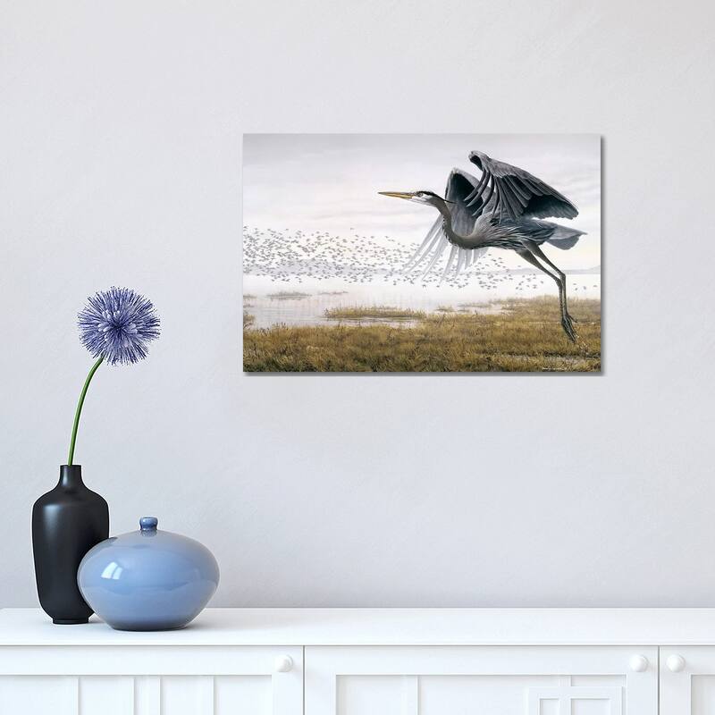 iCanvas "Heron Sandpipers" by Don Li-Leger Canvas Print - 12x18x1.5