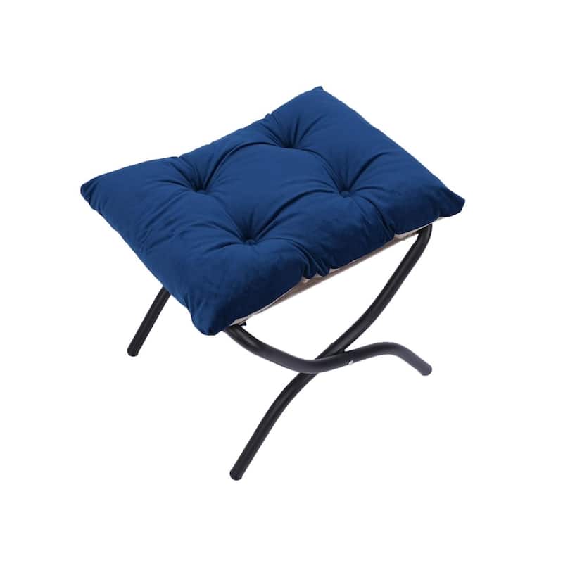 Modern Living Room Single Leisure Lounge Lazy Chair with Ottoman