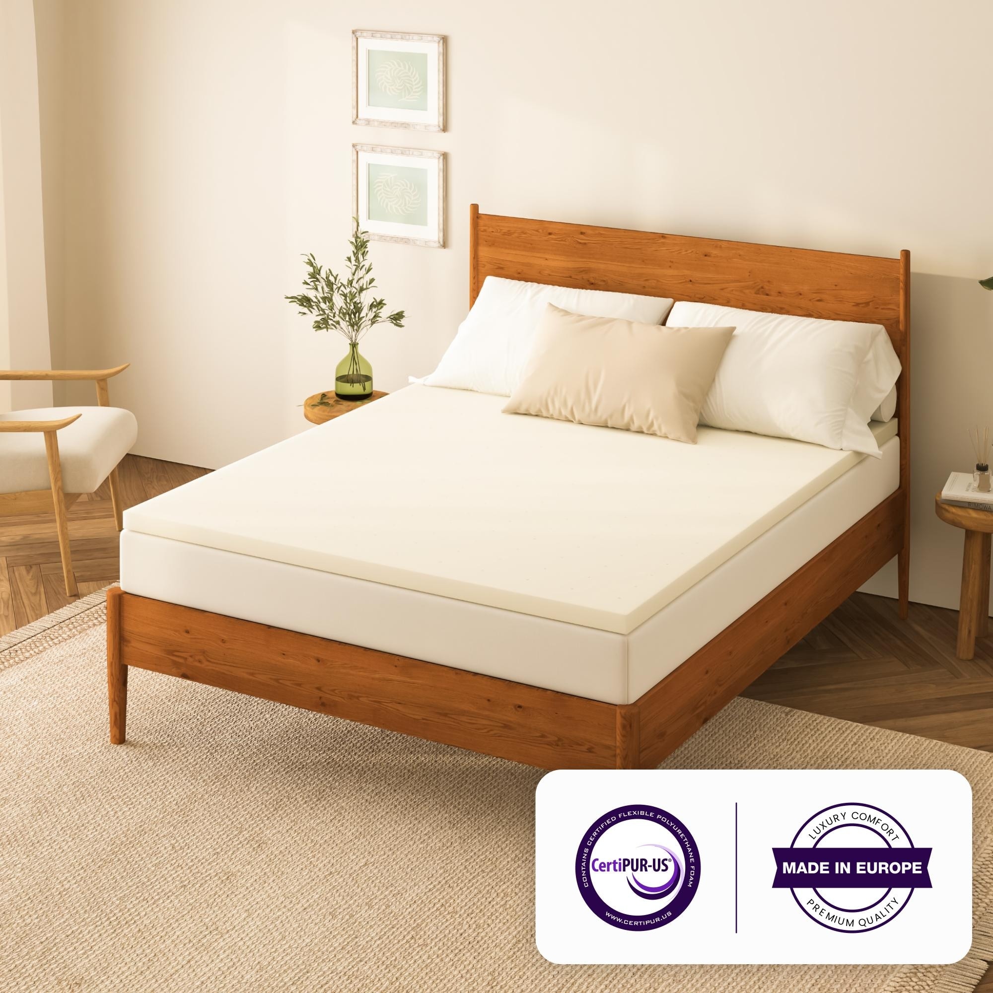 Cubre Colchón Topper de Memory Foam Queen Size Nubed