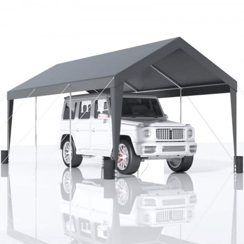 Heavy Duty Carport 10x20ft Outdoor Canopy Shelter with Reinforced Poles - 120 x 240 x 111.6 Inch