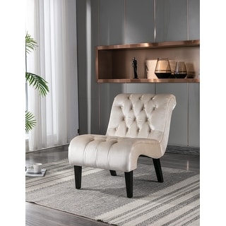 Accent Living Room Chair with Rubber Wood Legs - Bed Bath & Beyond ...