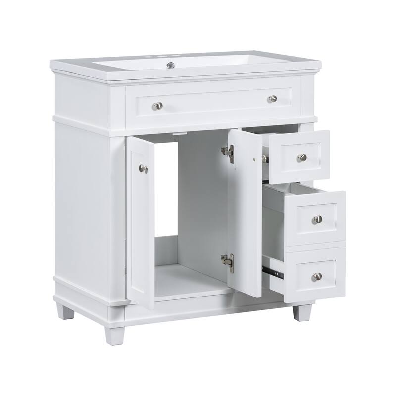 30" Free Standing Bathroom Vanity Cabinet