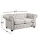 preview thumbnail 4 of 26, Corvus Aleksis Tufted Chesterfield Loveseat Sofa