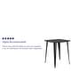 preview thumbnail 3 of 11, Indoor Outdoor Metal Bar Height Table Black