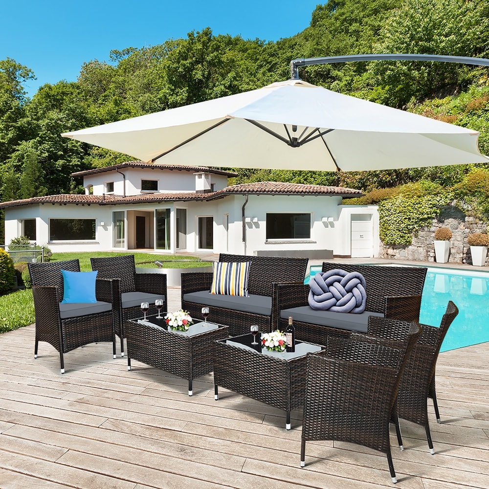 Grey rattan best sale
