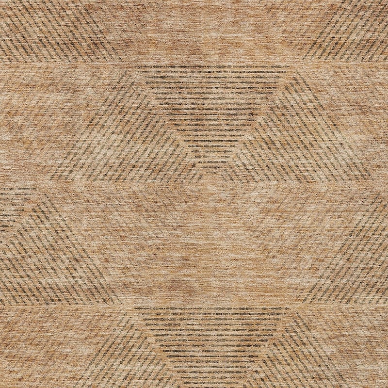 HomeRoots Geometric Transitional Rectangle Outdoor Rug