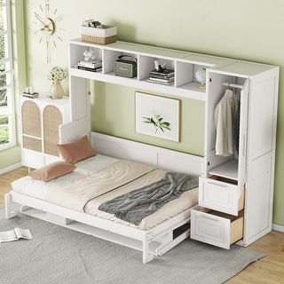 Full and Queen Murphy Beds Wall Beds with Wardrobes and Drawers