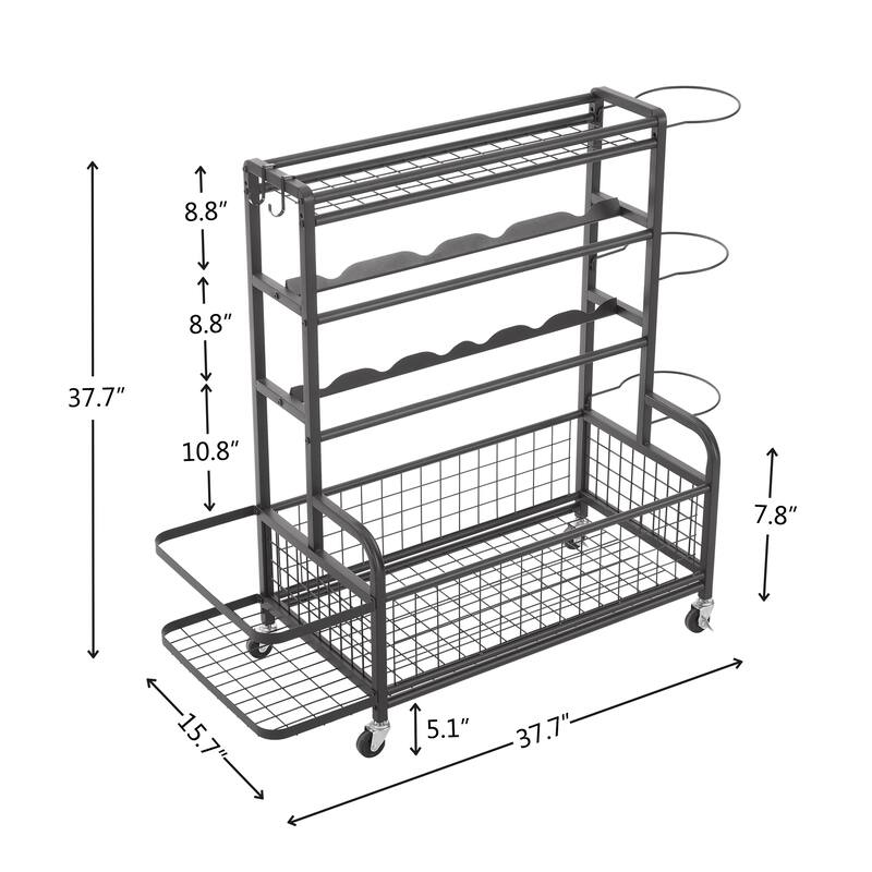 4-Tier Metal Storage Organizer