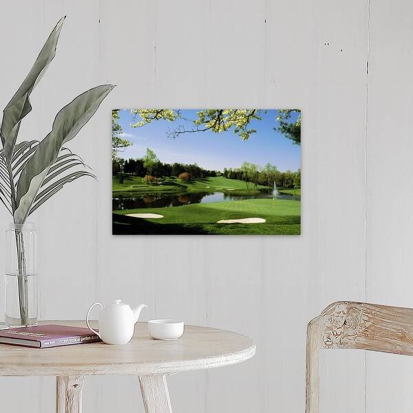 Golf course, Congressional Country Club, Potomac, Montgomery County,  Maryland" Canvas Wall Art - - 16892098