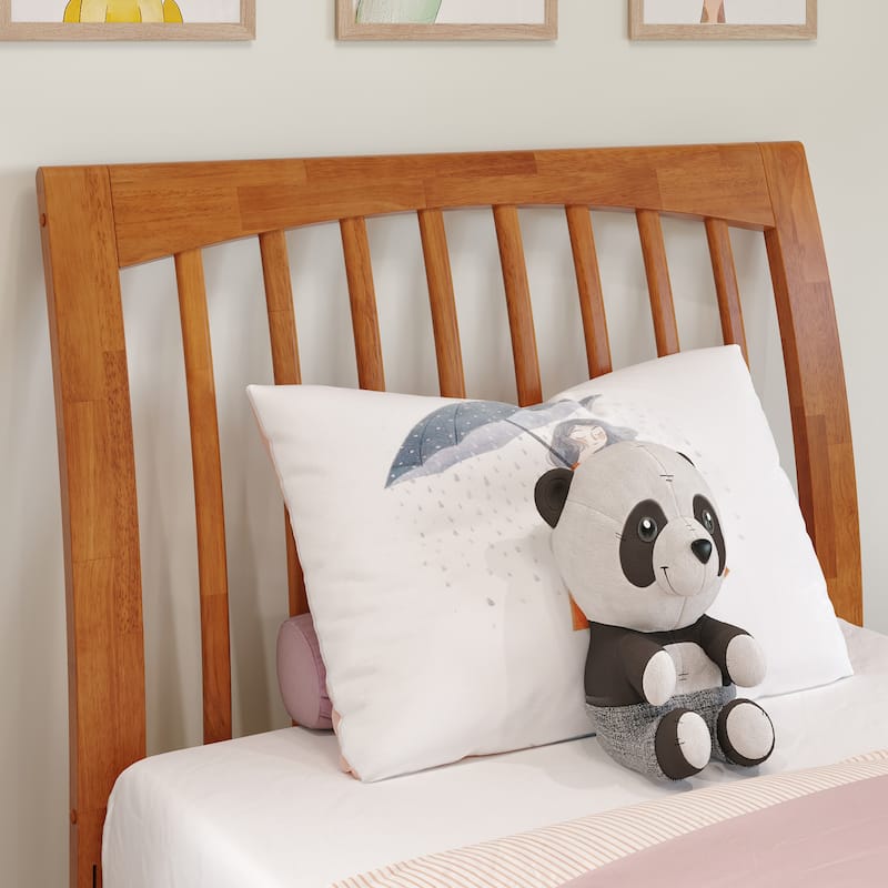 Orleans Sleigh Solid Wood Slat Headboard - Light Toffee - Twin