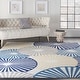 preview thumbnail 22 of 78, Nourison Grafix Modern Geometric Area Rug 7'10" x 9'10" - White - Rectangle