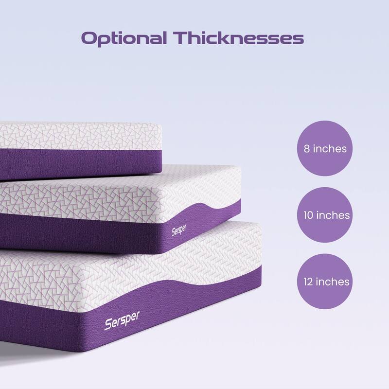 Queen Mattress 10 inch Bamboo Charcoal Memory Foam Mattress for Cool