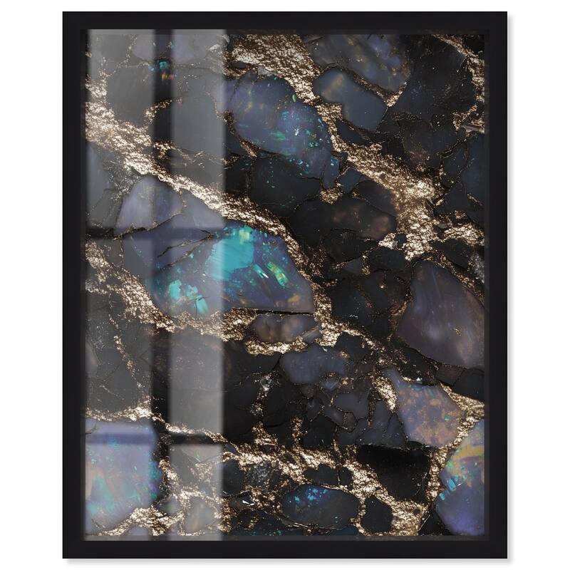 Astral Firelight Shadowbox by Art Remedy - Black - 20" x 24"