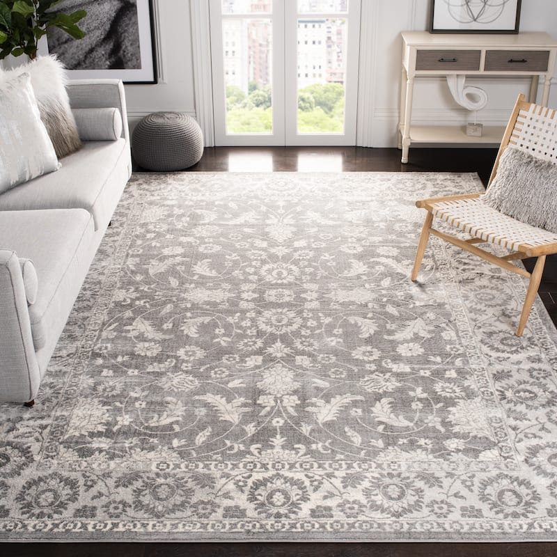 SAFAVIEH Brentwood Allison Traditional Oriental Rug - 12' x 18' - Cream/Grey