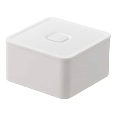 Yamazaki Home Vacuum-Sealing Food Storage Container, Polypropylene, 250ml - L 3.62 x W 3.62 x H 1.97 inches