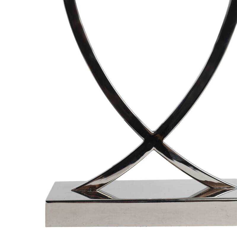 Modern Glass Pillar Candle Holder Decorative Lantern with Steel Frame