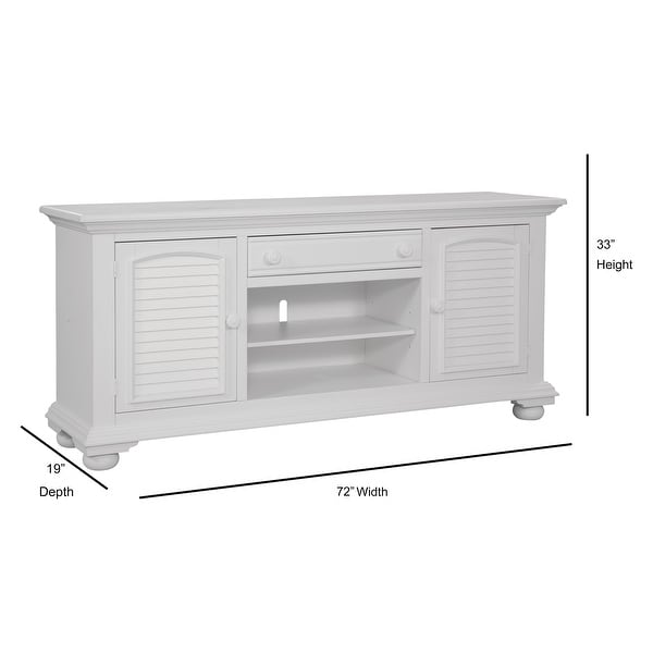 Coastal farmhouse shop abalone tv stand