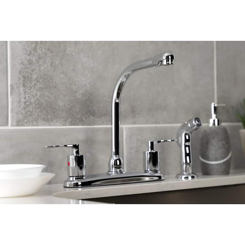Kingston Brass Serena 1.8 GPM Standard Kitchen Faucet - Includes Side