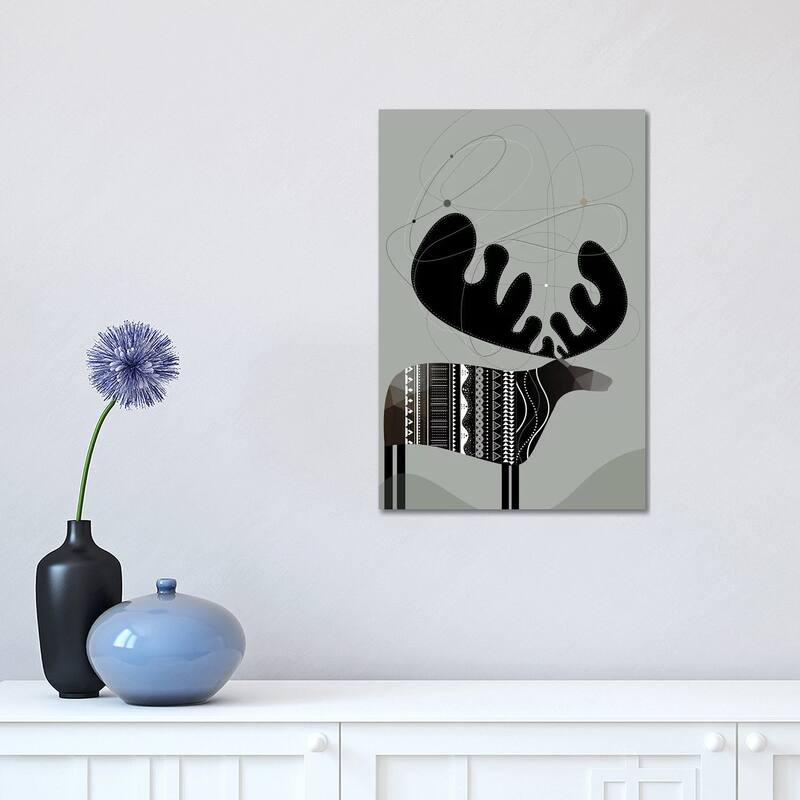iCanvas "Moose" by Soul Curry Art & Illustrations Canvas Print - 18x12x1.5