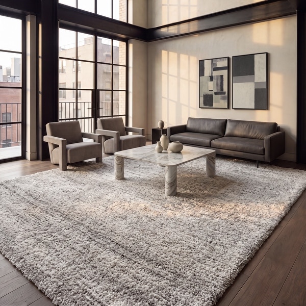 SAFAVIEH Hudson Shag Justine Modern 1 3/4-inch Thick Rug - On Sale
